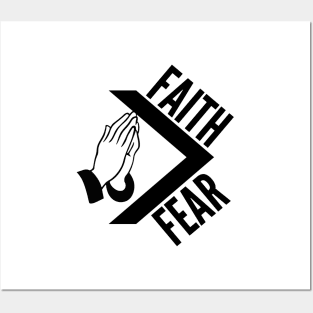 Faith over fear Posters and Art